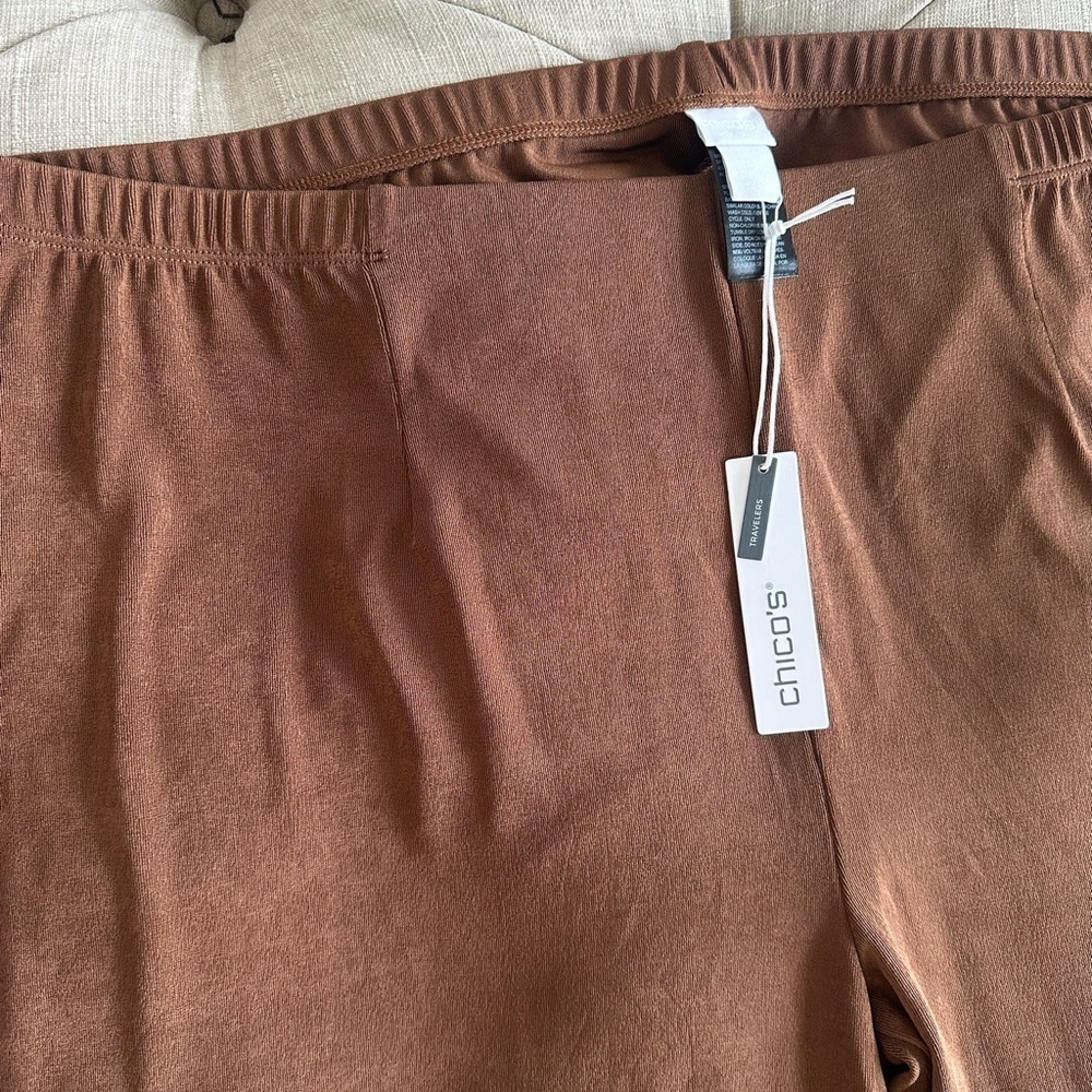 Chico's Rich Brown Pants - Picture 6 of 9
